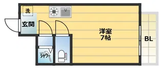 ロマネスク御影【2階】の間取り