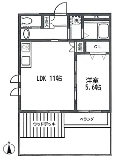 メゾン第16むさし【1階】の間取り