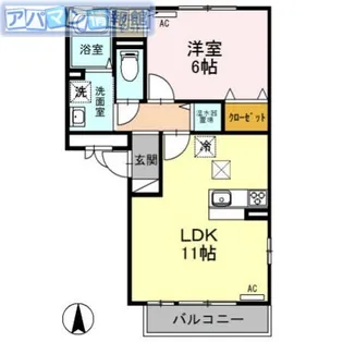 セブンワンテンF【3階】の間取り