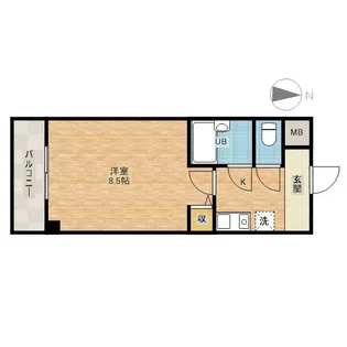 メゾンアイーシャ【8階】の間取り
