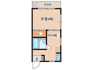 ハイツ酒井【1階】の間取り