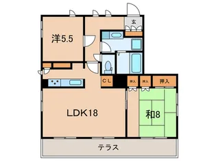 ベラレスポール【1階】の間取り