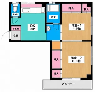 増田ビル【2階】の間取り