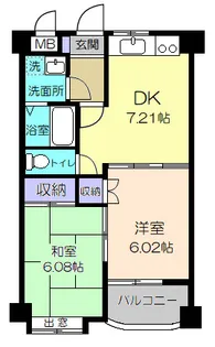 あきる野サンパレス【4階】の間取り