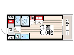 ニューガイアリルーム葛西駅南NO20【4階】の間取り