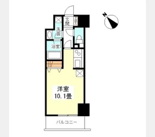 TKフラッツ渋谷【6階】の間取り