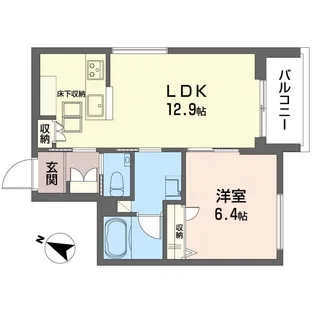 デリシア【1階】の間取り