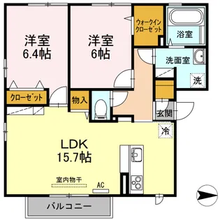アイビー【2階】の間取り