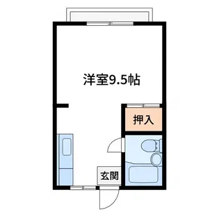 第三コーポ有美【2階】の間取り
