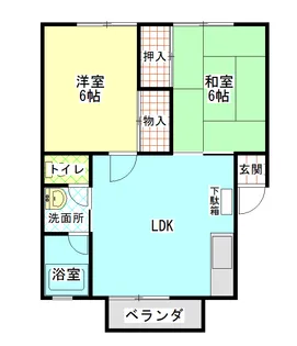 メゾン・ド・アムールA【2階】の間取り