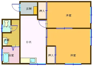 コーポたかとも102【1階】の間取り