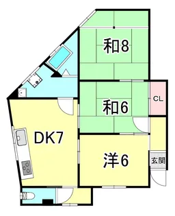 シティハウス【3階】の間取り