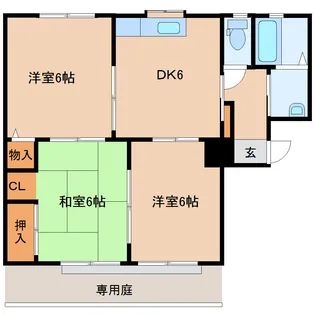 メモリーハイツA【1階】の間取り