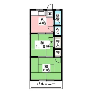 コーポ今嶺【2階】の間取り