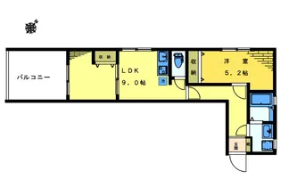 LK東中野マンション【3階】の間取り