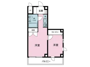 サニーテラス裕II【2階】の間取り