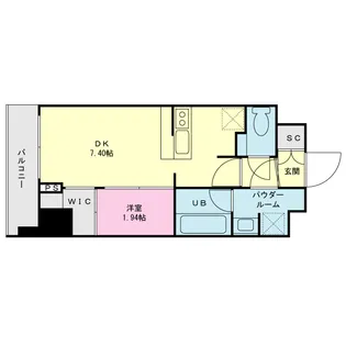 プライムネクサス平和の森公園【5階】の間取り