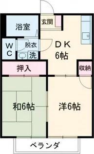 コーポラス見川 C棟【1階】の間取り