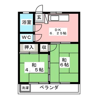 若松マンション【3階】の間取り