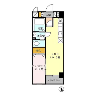 フロリアードもとやま【2階】の間取り