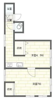 東京都新宿区南元町【アパート】の間取り