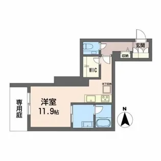 Shamaison新町T.H【1階】の間取り