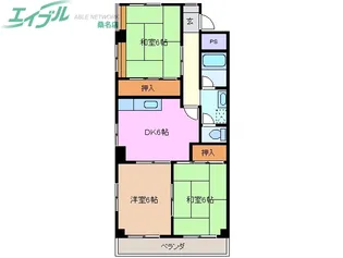 エンブレム大勢【4階】の間取り