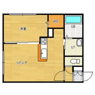 1LDKの間取り画像