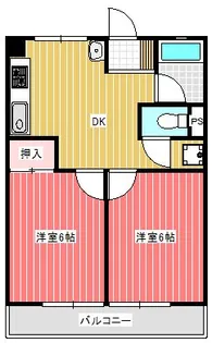 第一荻島ユニティビル【4階】の間取り