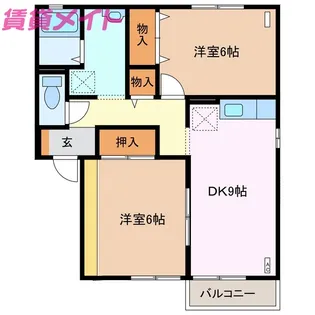 メゾンコケットI【2階】の間取り