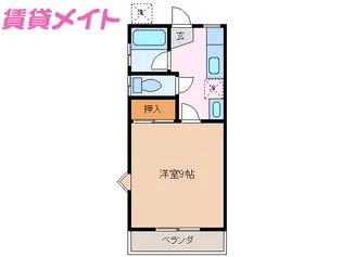 ハイツU-FO【2階】の間取り