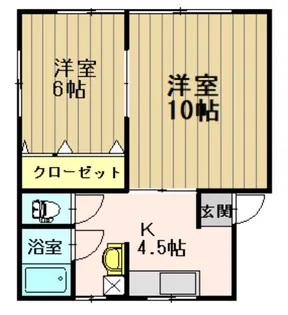 コーポララ【1階】の間取り