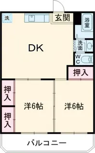 三の丸ブルーハイム【3階】の間取り