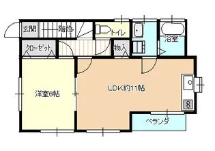 大川荘 2F【2階】の間取り