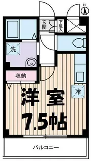 Mフラット【2階】の間取り