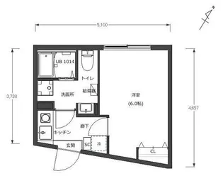 D-STYLE東浅草【4階】の間取り