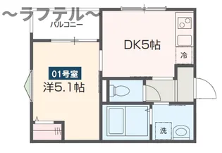埼玉県所沢市小手指台【アパート】の間取り