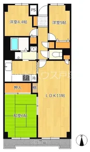 翠峯壱番館【3階】の間取り