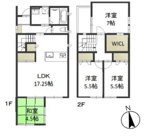 岡山県岡山市中区原尾島3【一戸建】の間取り