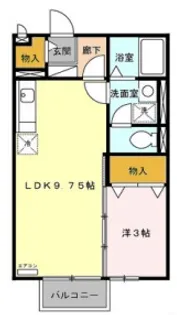 神奈川県小田原市飯泉【アパート】の間取り