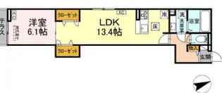 DROOM八幡町【1階】の間取り