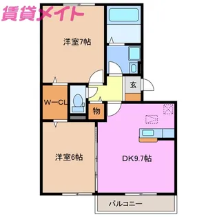 プレミール ボヌール G【3階】の間取り