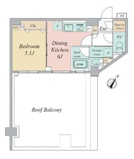 グランカーサ曳舟【7階】の間取り