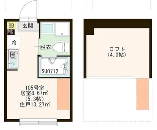 ハーモニーテラス関町北III【1階】の間取り