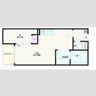 Jack marugasakiI【1階】の間取り