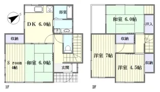神奈川県川崎市多摩区寺尾台1【一戸建】の間取り