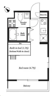 Graces東中野【1階】の間取り