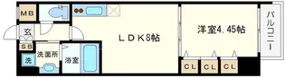1LDKの間取り画像