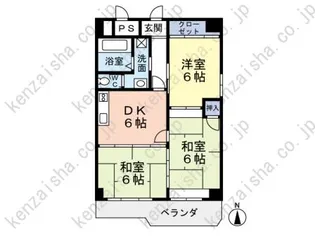 降旗ビル【6階】の間取り