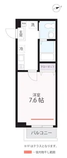 ハーミットクラブハウス羽田(仮)【1階】の間取り